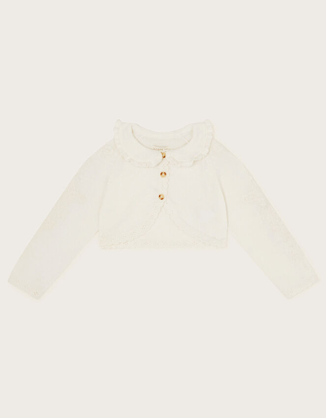 Baby Crochet Cardigan Ivory | Baby Girl Cardigans | Monsoon UK.