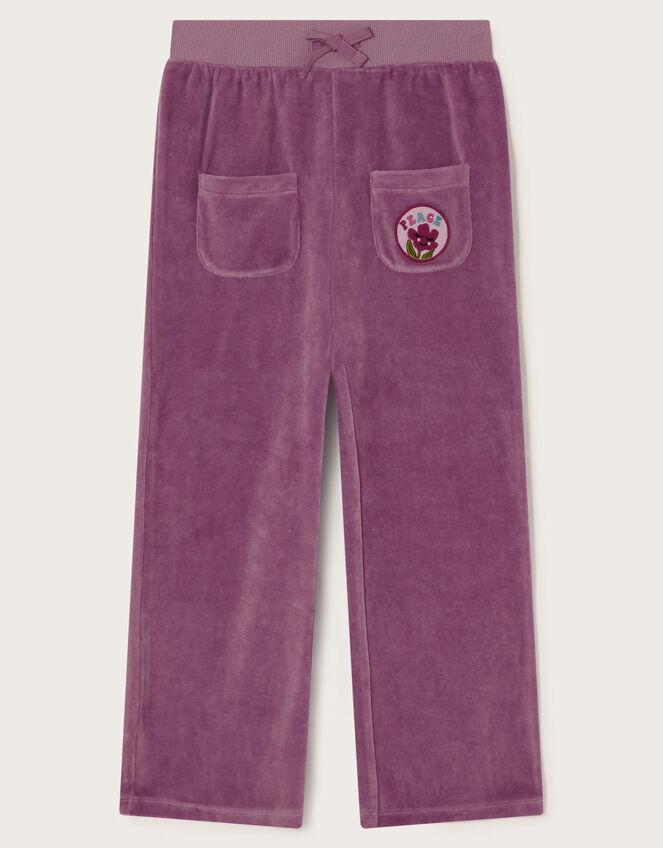 Peace Velour Joggers, Purple (LILAC), large