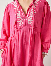 East Karyta Embroidered Maxi Dress, Pink (PINK), large