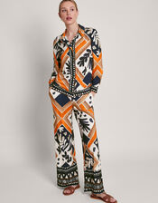 Cadenza Print Jersey Shirt, Black (BLACK), large
