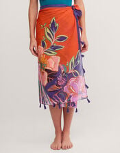 Carmen Floral Print Sarong, , large