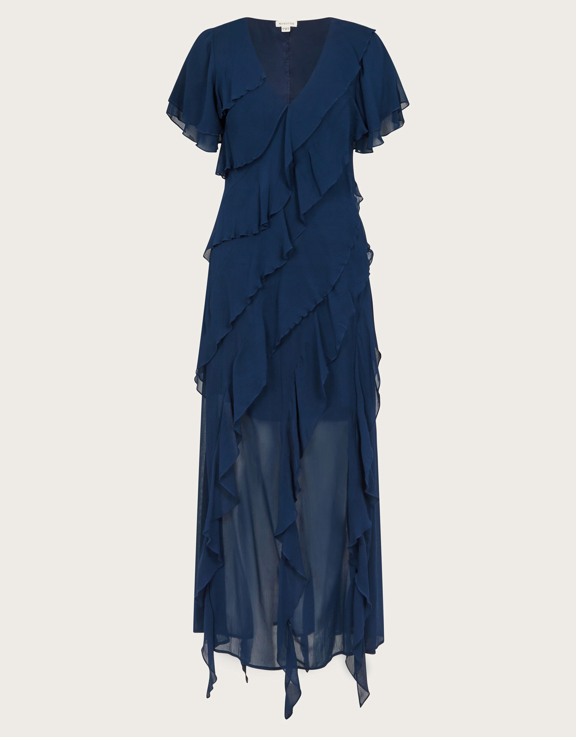 Monsoon navy long dress deals