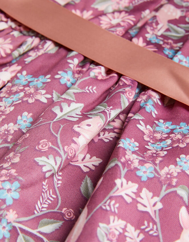 Baby Woodland Print Dress, Purple (PURPLE), large