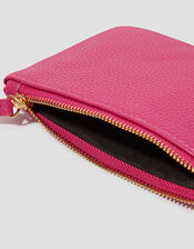 Faux Leather Coin Purse, Pink (PINK), large