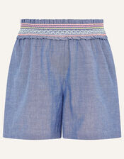 Fiesta Chambray Shorts , Blue (BLUE), large