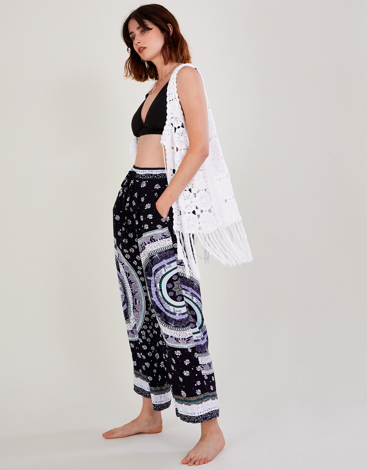 Monsoon top navy trousers