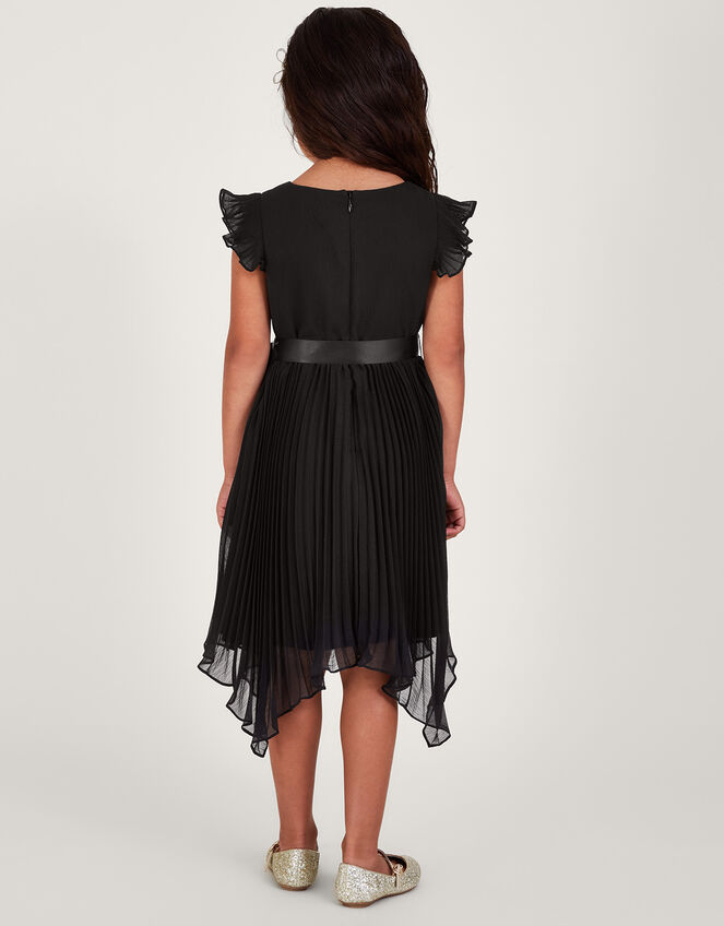 Rubina Pleat Dress, Black (BLACK), large