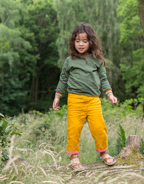 Little Green Radicals Day After Day Reversible Trousers, Yellow (YELLOW), large