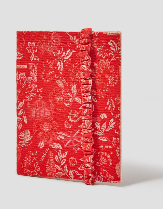London Print Fabric Notebook, , large