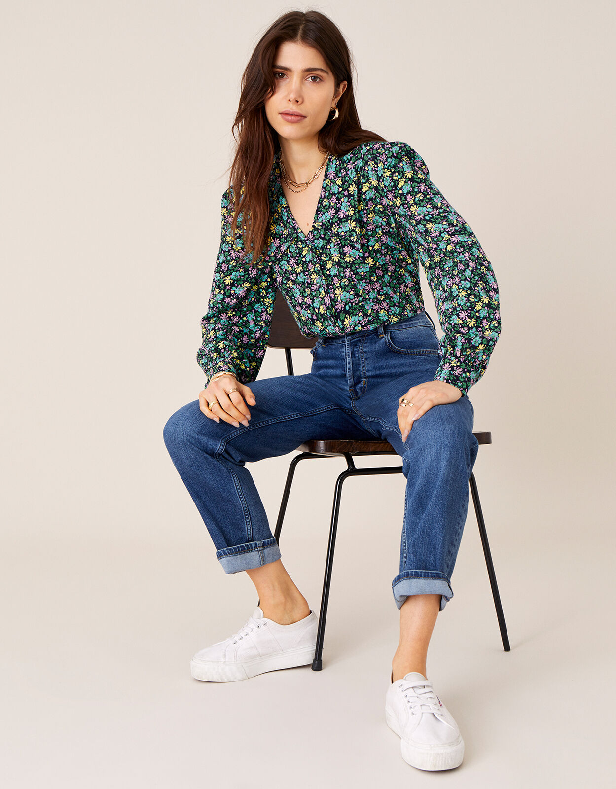 Ditsy floral top uk clearance