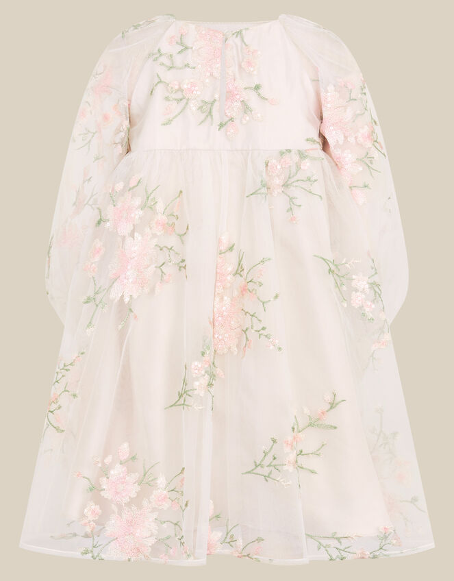 Sakura Floral Embellished Tulle Party Dress, Multi (MULTI), large