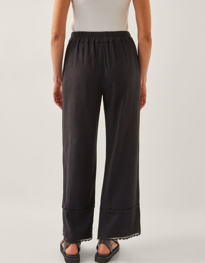 Hayley Embroidered Trousers, Black (BLACK), large