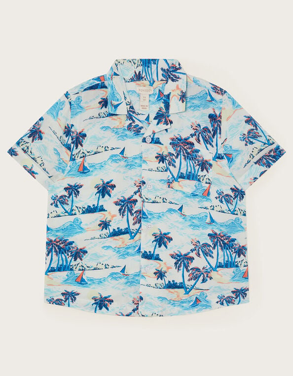 Palm Print Shirt , Multi (MULTI), large