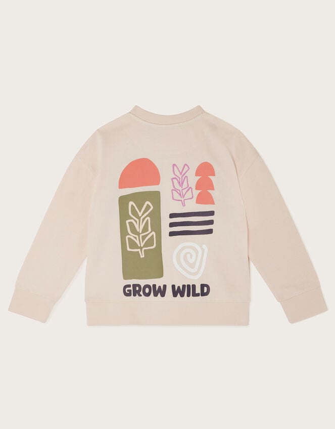 Grow Wild Graphic Sweatshirt, Natural (STONE), large