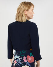 Juni Cropped Jacket, Blue (NAVY), large