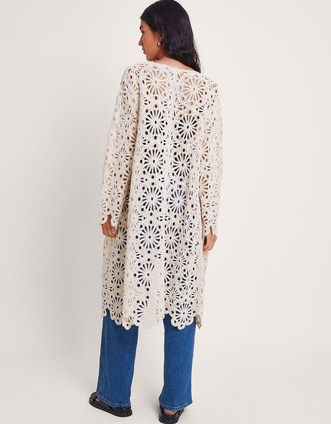 Rochelle Crochet Cardigan, Natural (ECRU), large