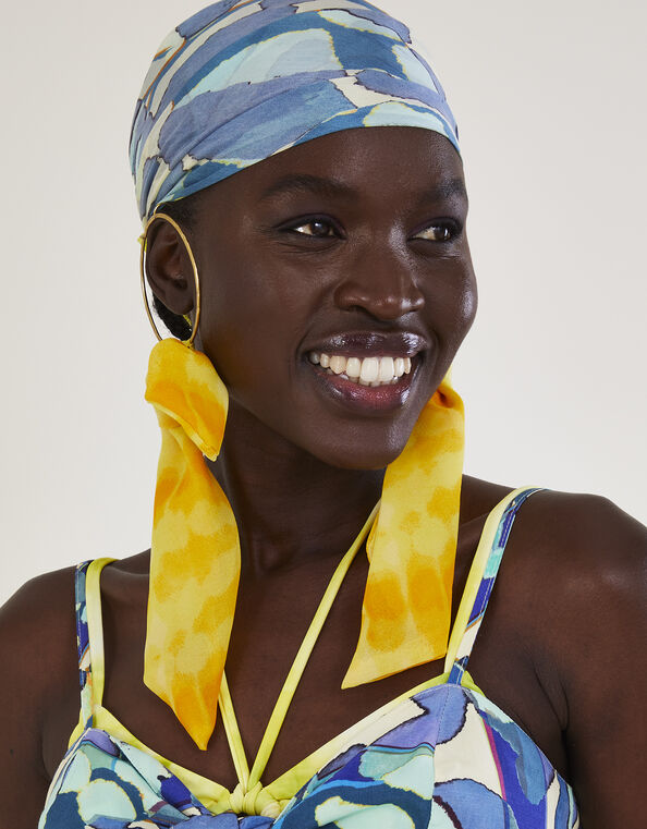 Large Scarf Hoop Earrings, , large