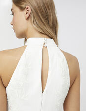 Ethel Bridal Embellished Lace Maxi Dress, Ivory (IVORY), large