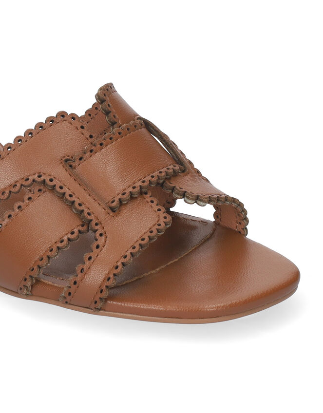Bibi Lou Holly Leather Mule Sandals, Tan (TAN), large