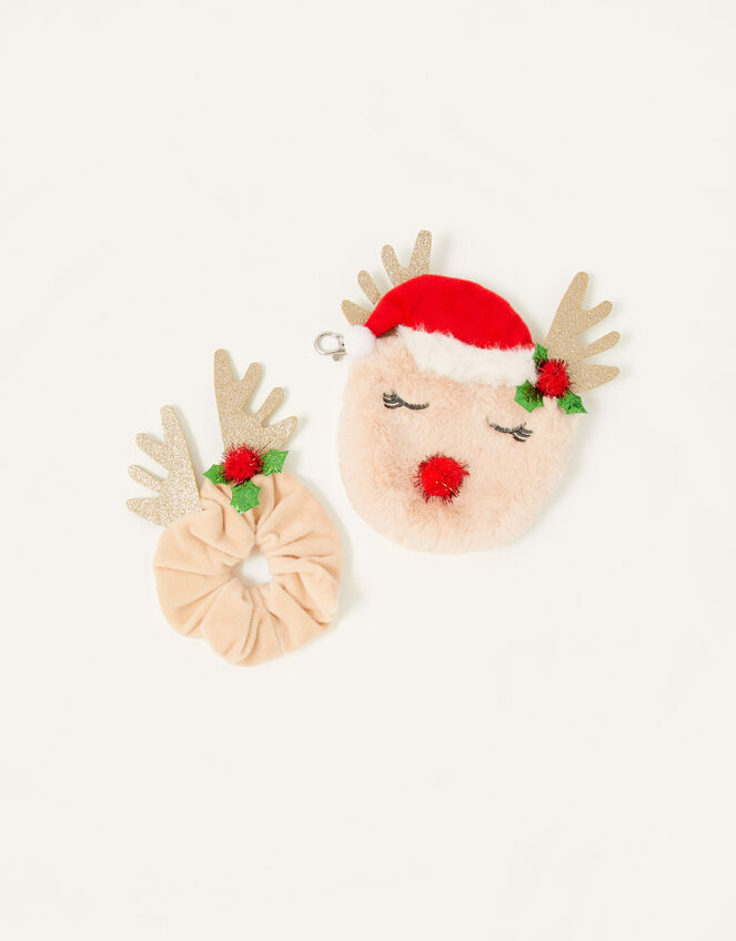 Reindeer Purse and Scrunchie, , large