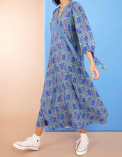 East Aarti Floral Print Maxi Dress, Purple (PURPLE), large