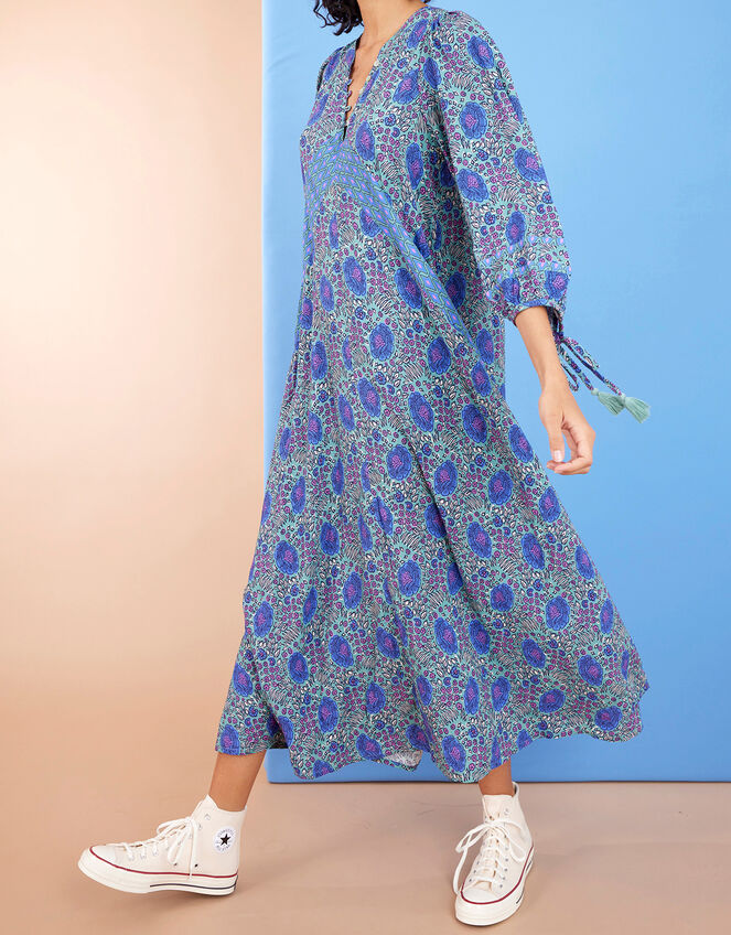 East Aarti Floral Print Maxi Dress, Purple (PURPLE), large