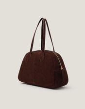 Dalia Suede Bowler Bag, , large
