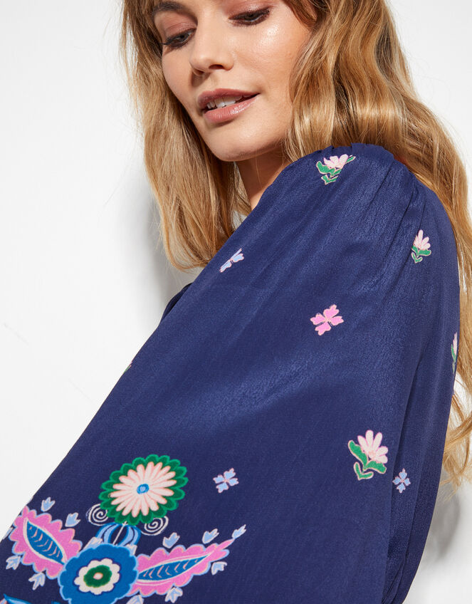 East Kerin Floral Maxi Dress, Blue (NAVY), large
