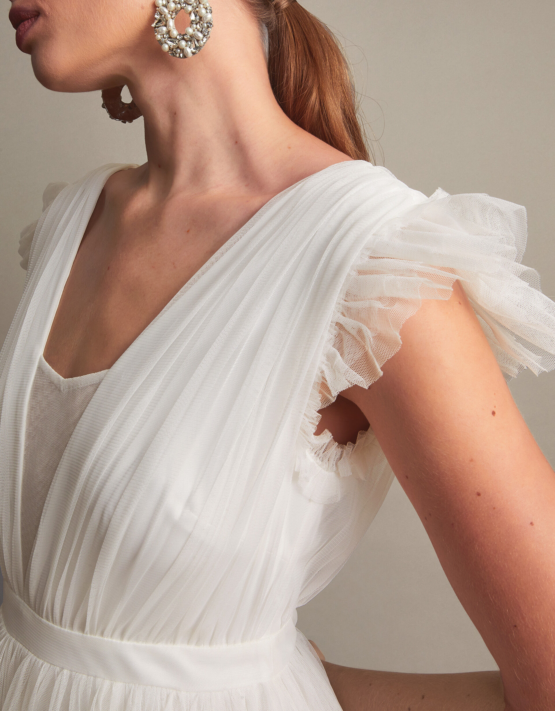 Gabriella Tulle Maxi Bridal Dress Ivory