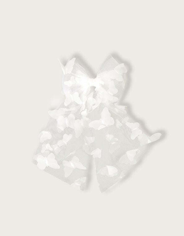 Laurena Butterfly Tulle Bow Hair Clip, , large