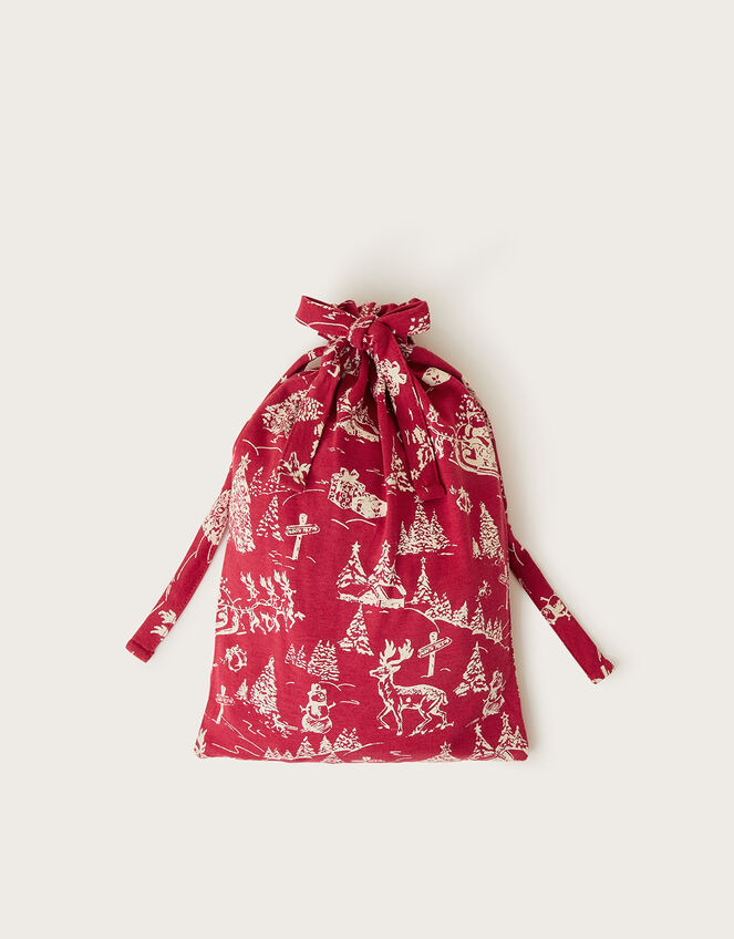 Christmas Print Long Pyjamas Set, Red (RED), large