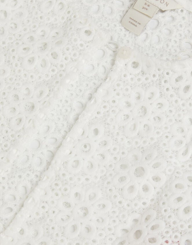 Carmela Crochet Long Sleeve Cardigan , Ivory (IVORY), large