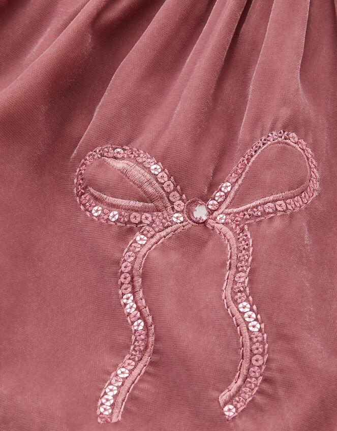 Baby Broderie Top & Bow Pinafore Dress Set, Pink (PINK), large