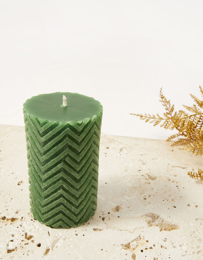 Zig Zag Pillar Candle, , large