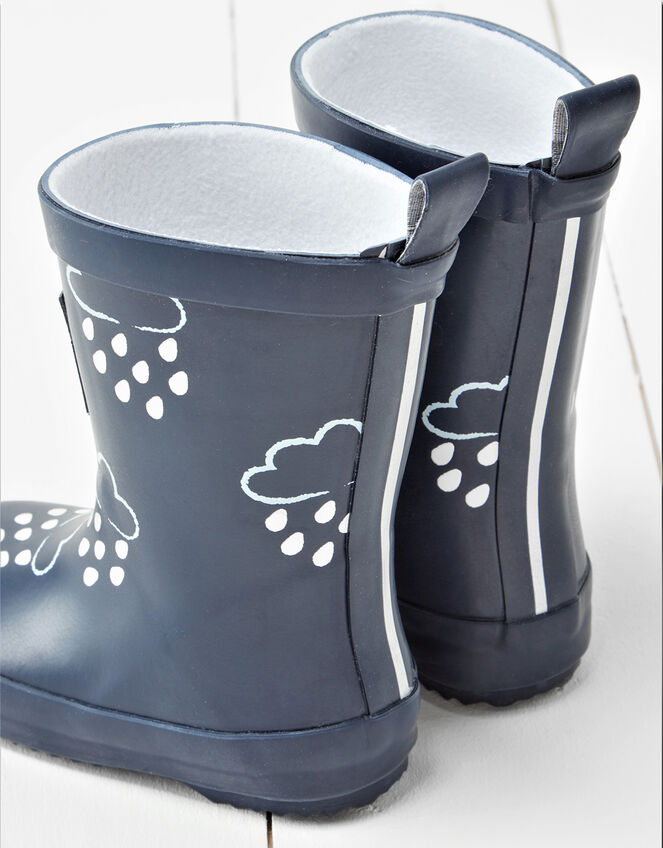 Grass and Air Colour-Revealing Wellies, Blue (NAVY), large