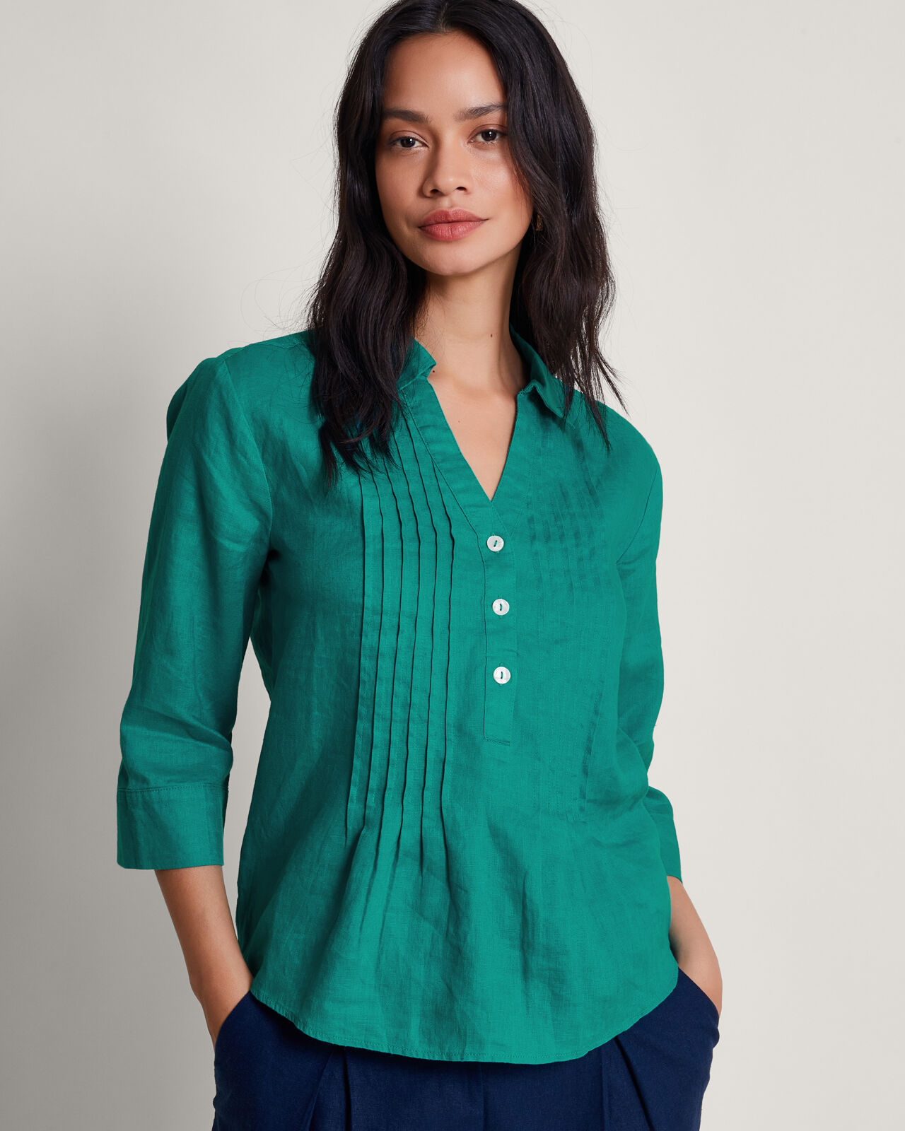 Linen Tops Women s Linen Shirts Blouses Monsoon UK
