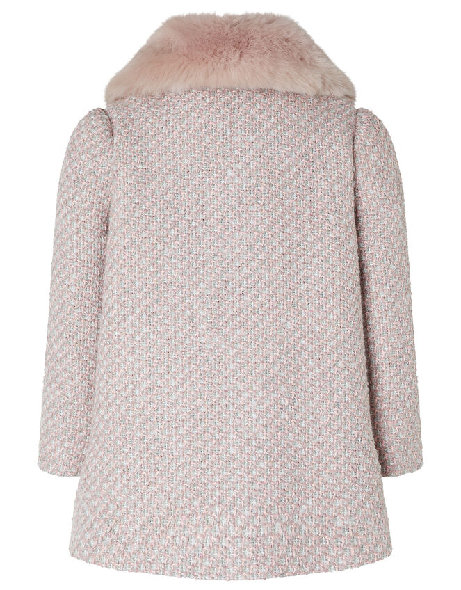 Baby Tweed Coat, Pink (PINK), large
