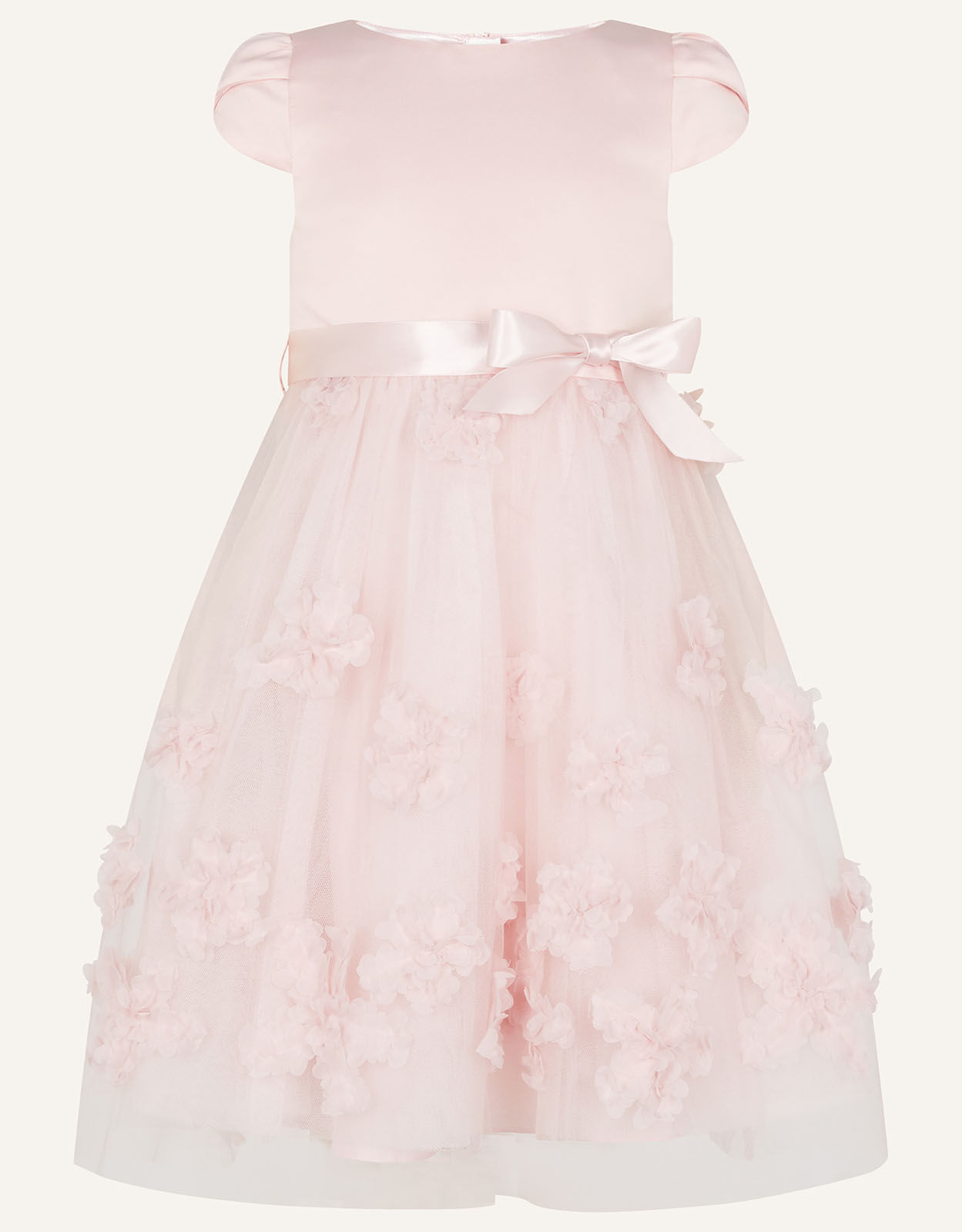 Monsoon Girls Ianthe 3d Flower Dress Pink Size UK 2 3 Yrs 56 OFF
