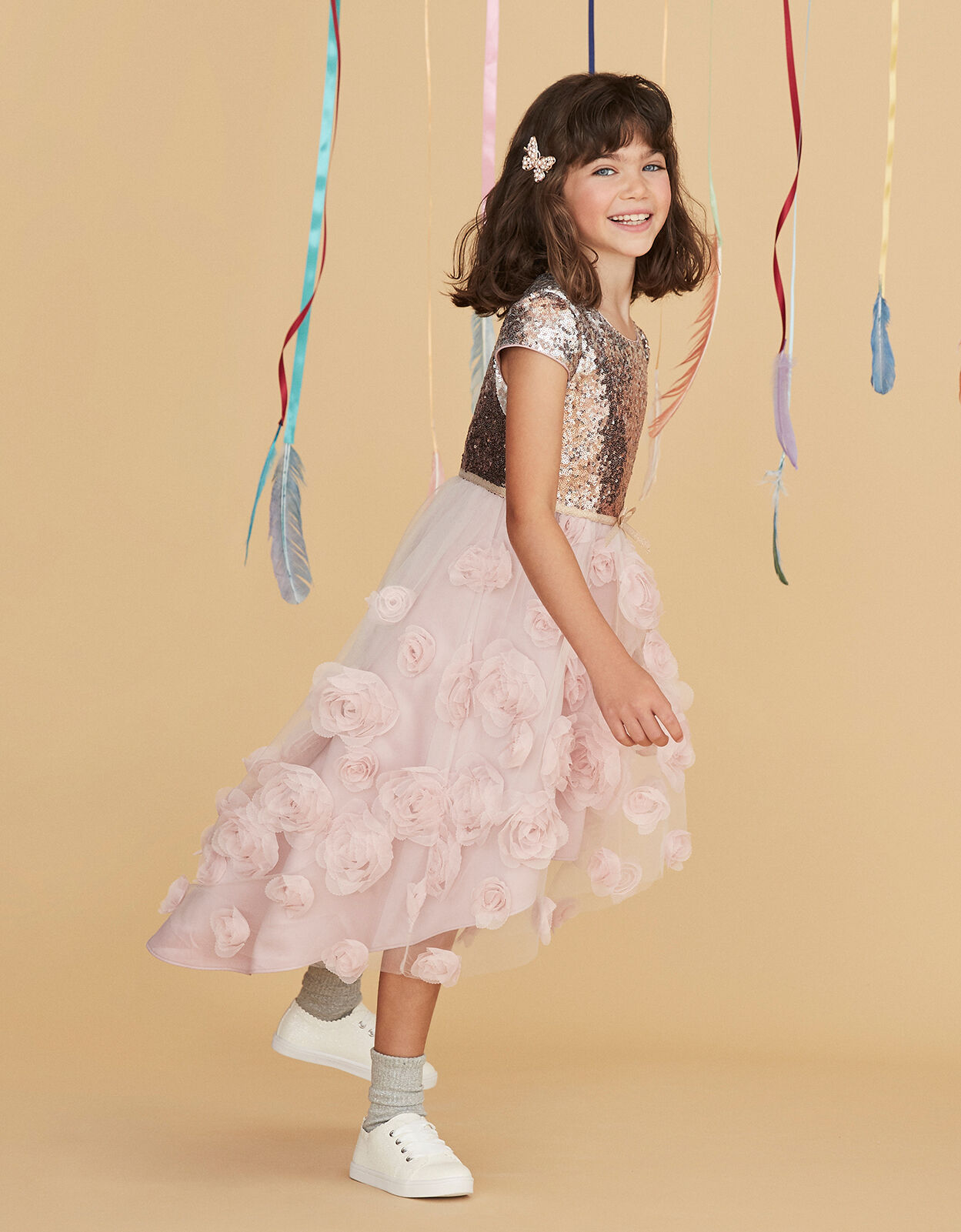 Monsoon ianthe sparkle sales dress