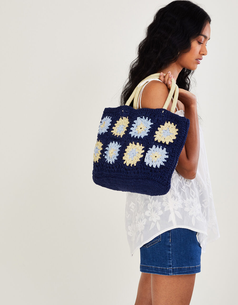 Women Women's Accessories | Circle Crochet Shopper Bag - KU54153