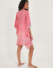 Bandhani Print Cover Up, Pink (PINK), large