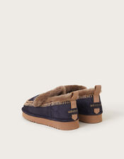Laidback London Suede Shoes, Blue (NAVY), large