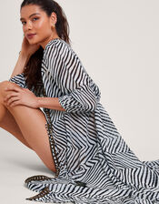 Zola Stripe Kaftan, Ivory (IVORY), large