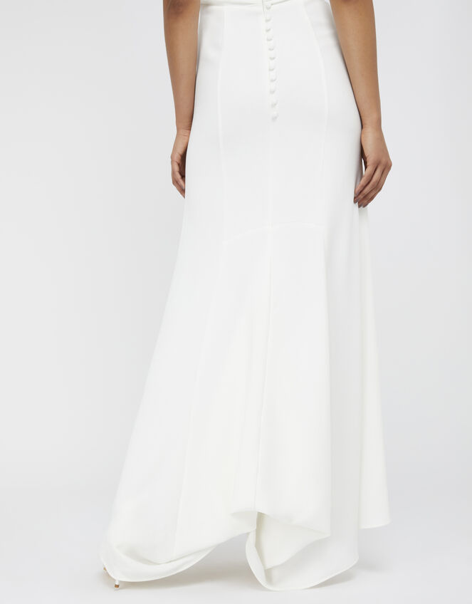 Leonora Bridal Crepe Lace Maxi Dress, Ivory (IVORY), large