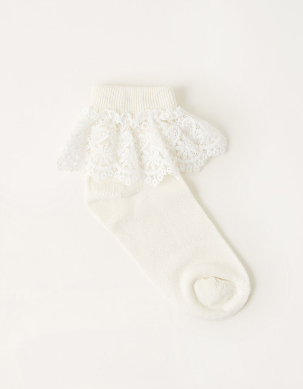 Children Children's Accessories | Heart Lace Socks Ivory - XL05241