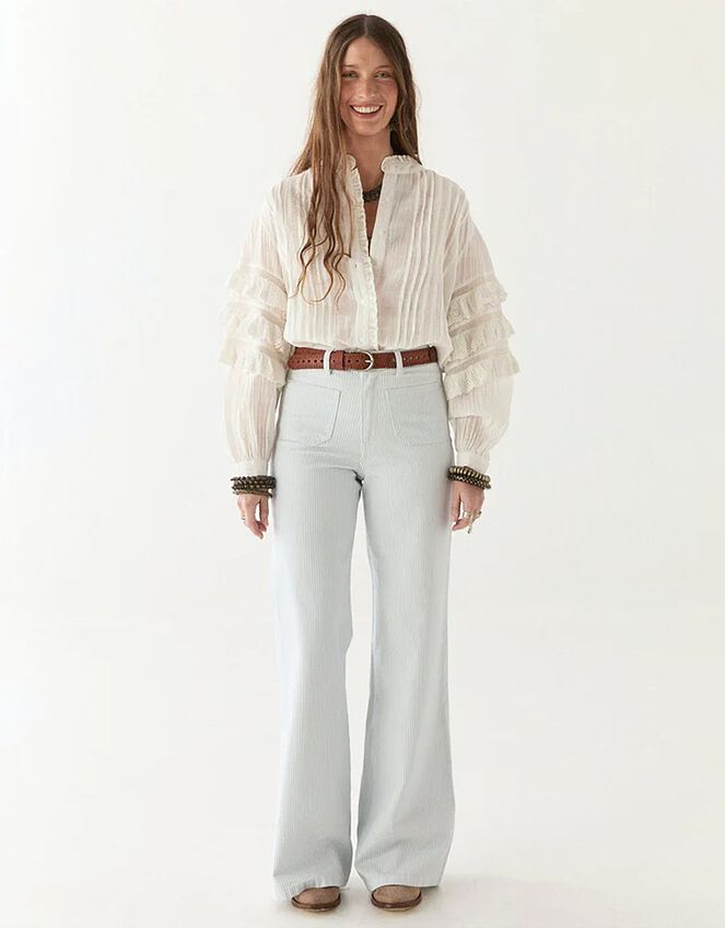 Maison Hotel Devendra Leather Belt, Brown (BROWN), large