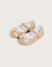 Glitter Bow Walkers, Gold (GOLD), large