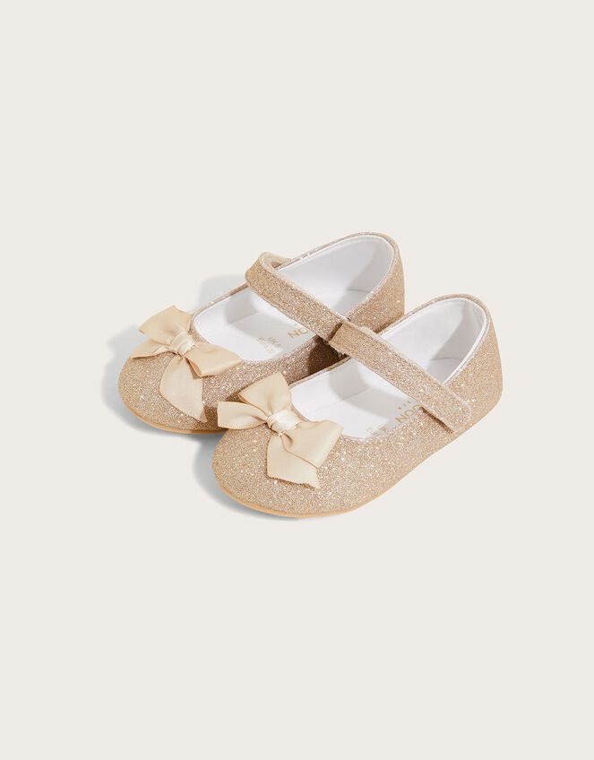 Glitter Bow Walkers, Gold (GOLD), large