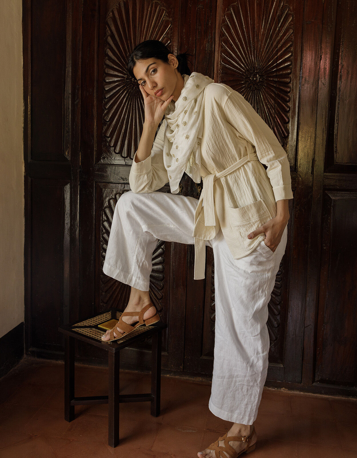 Monsoon cream jacket hotsell