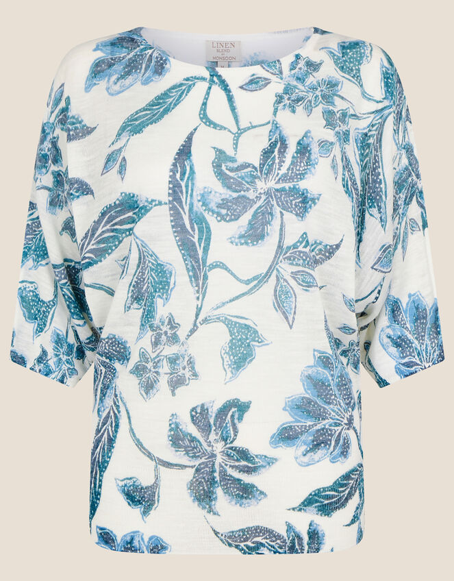 Balinese Floral Print Jumper, Multi (MULTI), large